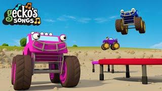 Monster Truck MADNESS | Nursery Rhymes & Kids Songs | Gecko's Garage | Trucks For Toddlers
