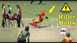 Top 10 Killer Bouncer on Face in Cricket Batsman gets Injured