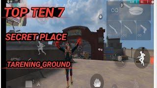 TOP 7 SECRET PLACE training ground FREE FIRE 