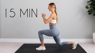 15 MIN AT HOME LEG/BUTT/THIGH WORKOUT (No Equipment)