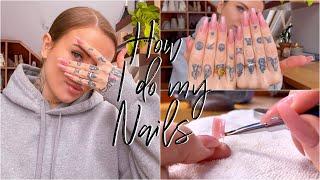 HOW I DO MY POLYGEL NAILS WITH DUAL FORMS AT HOME