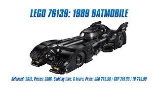 LEGO 76139: 1989 Batmobile: In-depth Review, Speed Build & Parts List [4K]