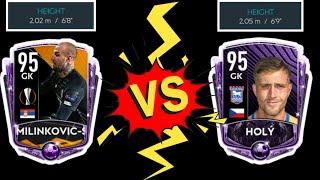 UEL MILINKOVIC SAVIC VS TOMAS HOLY REVIEW! WHO IS THE BEST TALLEST GOALKEEPER IN FIFA MOBILE 20!?