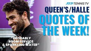 Murray Advising Sinner; Berrettini's Sparkling Water & Best Tennis Quotes from Halle & Queen's 2021!