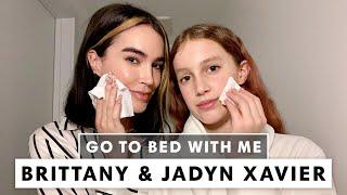 Brittany Xavier's Mother & Daughter Nighttime Skincare Routine | Go To Bed With Me | Harper's BAZAAR