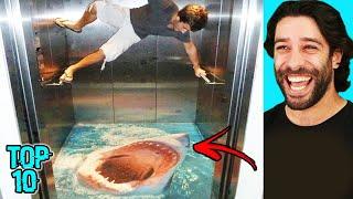 Top 10 Funny Elevator Pranks