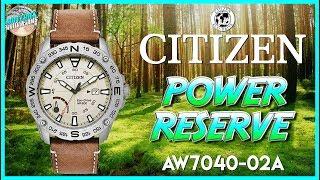 200m Field Watch! | Citizen Power Reserve 200m Solar Quartz Field Watch AW7040-02A Unbox & Review