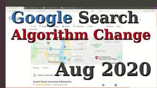 Google Search Algorithm Change August 2020