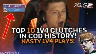 Top 10 1v4 CLUTCHES In COD History!