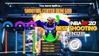 SHOOTING CENTER DEMI GOD! BEST SHOOTING LOCKDOWN CENTER BUILD IN 2K20! BEST JUMPSHOT!