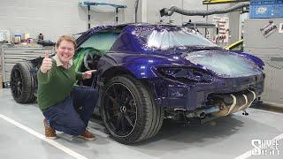 PAINTING My SLS AMG Black Series! Transformation to Mystic Blue