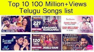 Top 10 100 Million+Views Telugu Songs list l AIMFGK