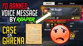 CASE FILE ON GARENA||ARROW REAPER ID BAN