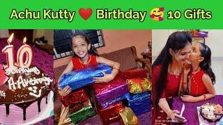 Achu kutty❤️ 10th birthday celebration||10 Surprise Gift