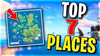 Top 7 BEST Places to Land For LOOT and EASY WINS.. Fortnite Season 3