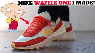 I DESIGNED A NIKE WAFFLE ONE SNEAKER! STEWIE GRIFFIN! + Seth vs Qias!