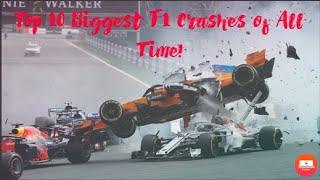 Top 10 Biggest F1 Crashes of All Time (1994-2021)