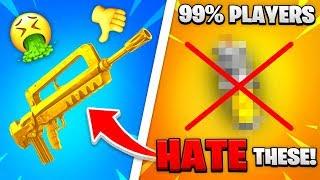 Top 10 WORST Guns ALL FORTNITE PLAYERS HATE!