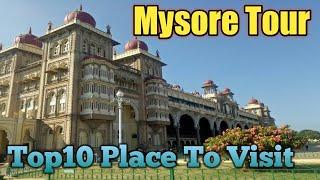 TRIP TO MYSORE || TOP 10 PLACE TO VISIT IN MYSORE || MYSORE PALACE||CHAMUNDI HILL ||GOLDEN PALACE||