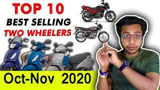 Top 10 BEST selling 2-WHEELERS November 2020 | Best Selling Two Wheelers in India By Rider Maurya