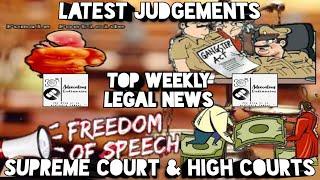 #36. Top Legal News| Latest Judgements| Supreme court & High Courts| 1st week of Nov. 2020