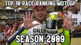 [2009] TOP 10 RACE RANKING HISTORY POINT MOTOGP