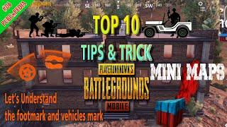 BEST 10 TIPS & TRICK PUBGM TO BE PRO || MARKS OF MINI MAPS || Gaming pubgpedia#06