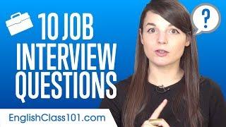 Top 10 Job Interview Questions in English