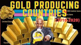 Top 10 largest gold producing countries from 2010 to 2020 | Gold production by country || #Gold