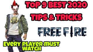 FREE FIRE 2020 WORLD'S BEST TIPS & TRICKS | TOP 9 NEW BEST TIPS & TRICKS FOR EVERY PLAYER |