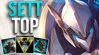 SETT TOP IS INCREDIBLE! | CHALLENGER SETT TOP GAMEPLAY (MECHA KINGDOMS SKIN) | Patch 10.1 S10