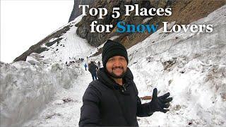 Top 5 Snow Places of India | Top Snowfall Hill Stations | Top winter destinations