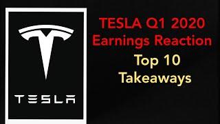 TESLA Q1 2020 Earnings Reaction: Top 10 Takeaways