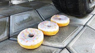 Top 10 Experiments Challenge Crushing Things with Car! Destruction: Donuts, Coke, and More