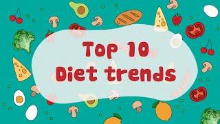 Top 10 diet trends of 2019 I Health and Nutrition