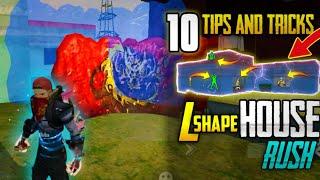 TOP 10 SECRET L SHAPE HOUSE STRATEGY IN FREE FIRE,TIPS AND TRICKS IN FREE FIRE