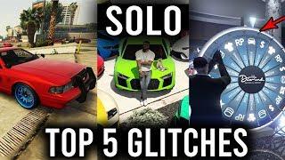 TOP 5 GLITCHES (Custom Police Car, Lucky Wheel Win the Car, Money Glitch and More!) GTA 5