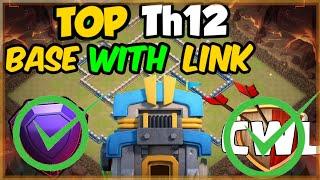 TOP TH12 WAR BASE || WITH LINK IN DESCRIPTION || th 12 war base 2020 || th12 war base link