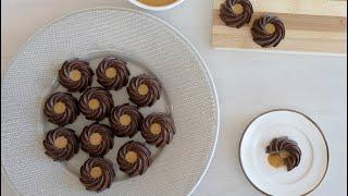 [EN] No Baked Peanut Cookies / حلوة الكاوكاو بالشوكولاتة - CookingWithAlia - Episode 758