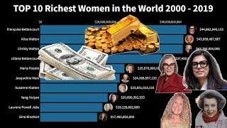 Top 10 Richest Women In The World 2000  - 2019