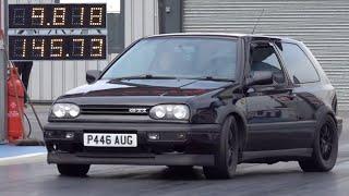 TOP 10 VW GOLF'S 1/4 MILE - No 10 - MK3 GOLF 800BHP VOLVO ENGINE - 9.81