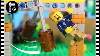 Lego Police Academy School FULL Obstacle Course City Bank Robbery Brickfilm Stop Motion Animation