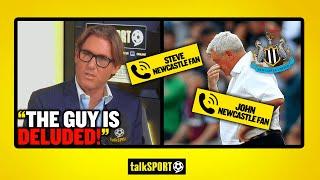 "THE GUY IS DELUDED!" Simon Jordan & Newcastle fan have differing views when it comes to Steve Bruce