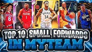 TOP 10 SMALL FORWARDS YOU CAN GET IN NBA 2K20 MYTEAM! THESE ARE THE CHEESIEST CARDS IN THE GAME