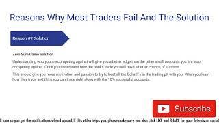 Top 10 Reasons Traders Fail In The Long Run Video Course Pt. 1 #demotradingroomschool