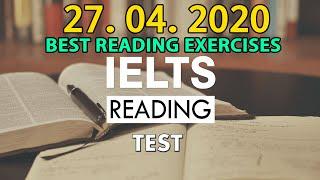 IELTS READING PRACTICE TEST 2020 WITH ANSWERS | 27-04-2020