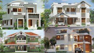 Top 6 Most Beautiful Modern House Front Elevation & Plan | 3D Views Modern House Contemporary Style