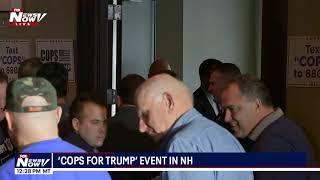 PROTESTERS REMOVED: Chants erupt during "Cops for Trump" event in NH