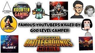 Top 10 Times Famous PUBG Mobile Streamers Killed By God Level Campers