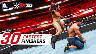 WWE 2K20 Top 30 Fastest Finishers (Reversals!) #2